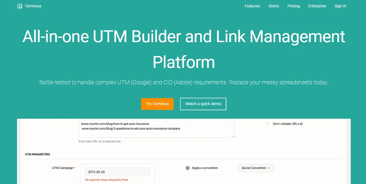 pinterest tracking with utm parameters