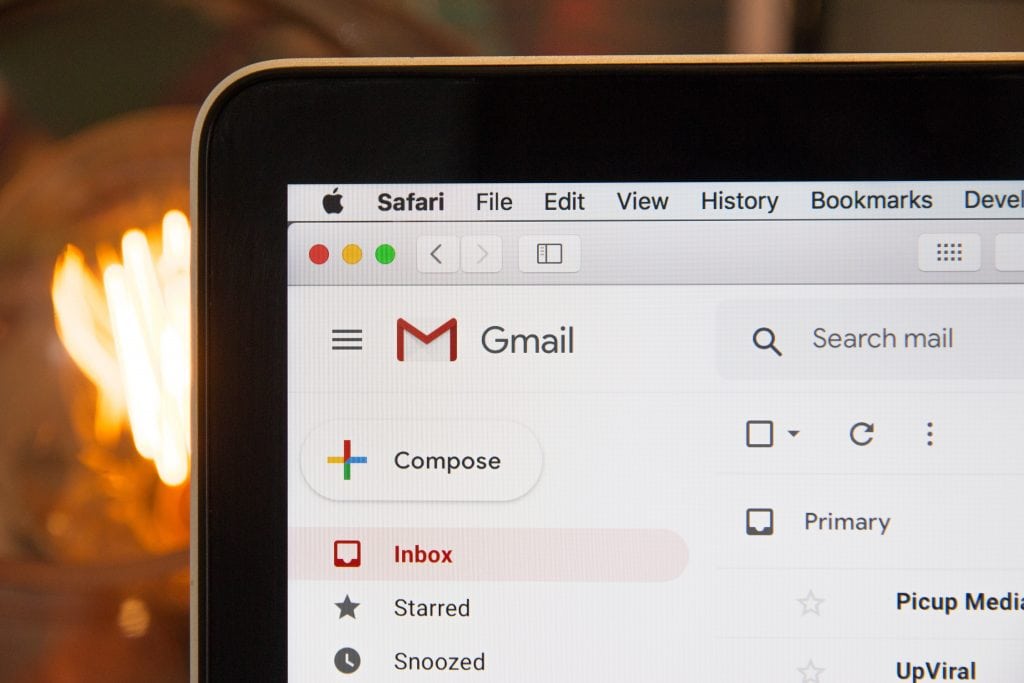 gmail icon on computer